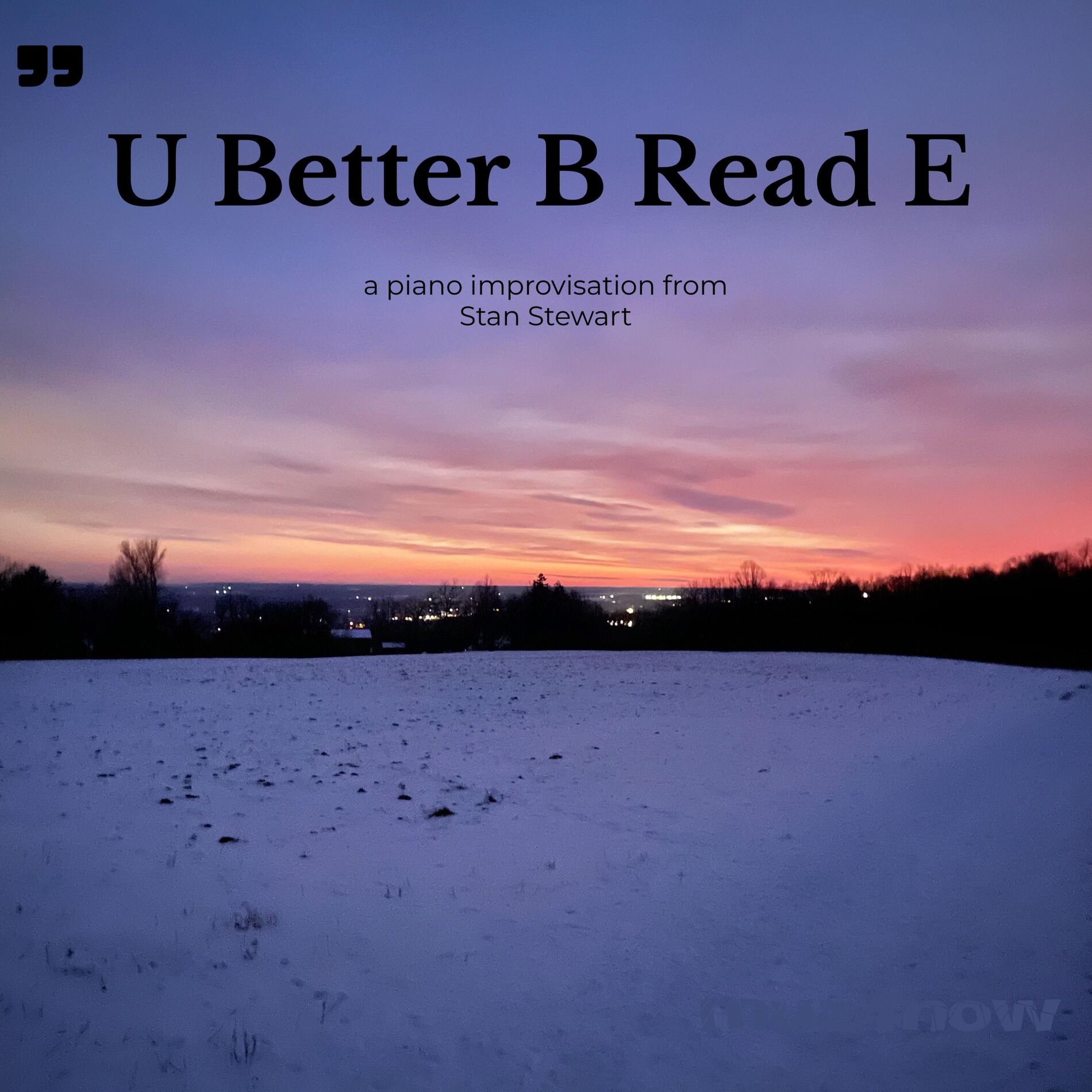 Album cover of U Better B Read E