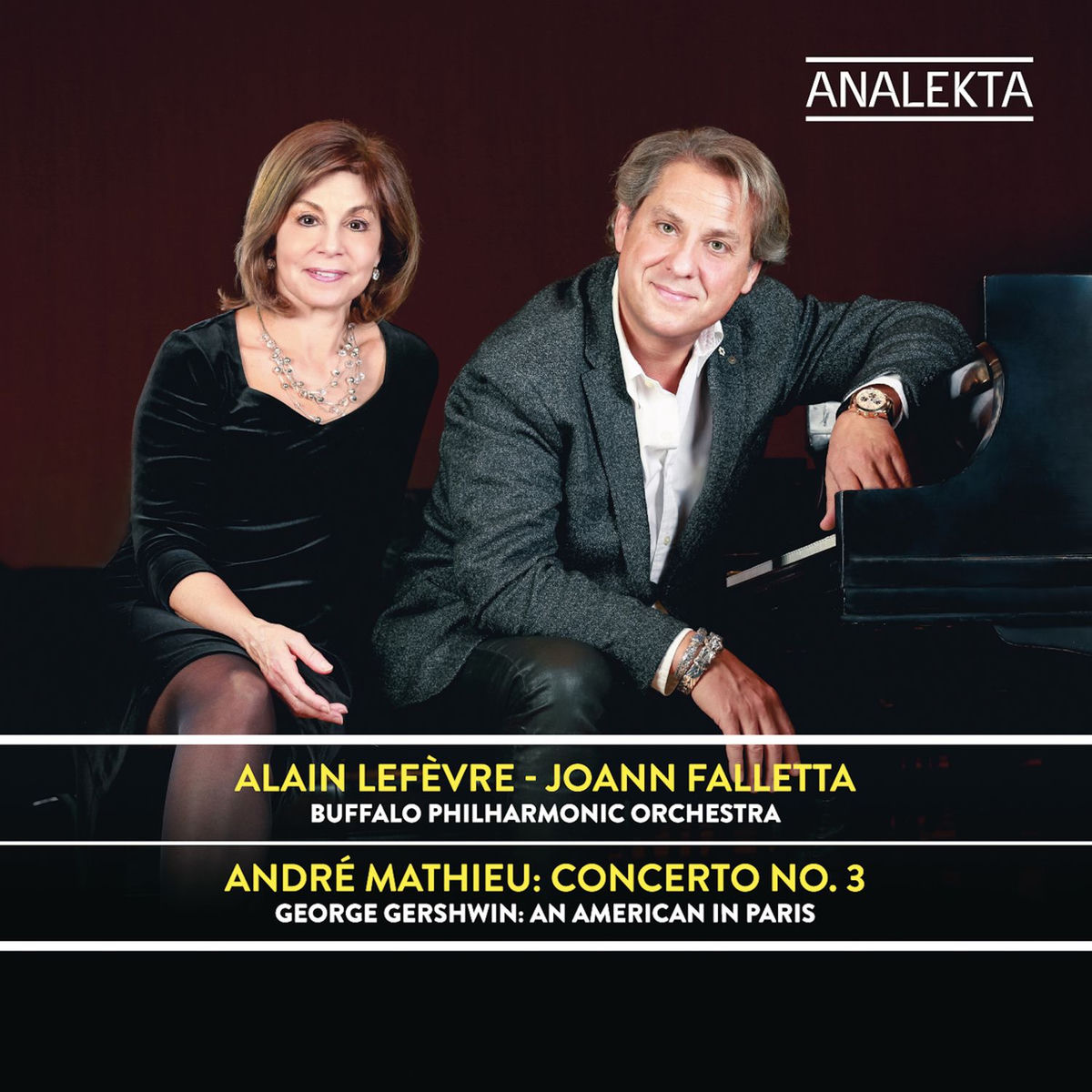 Album cover of Mathieu: Concerto No. 3 / Gershwin: An American in Paris