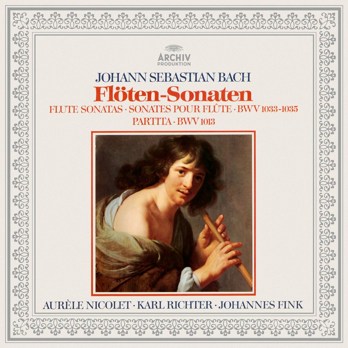 Album cover of Bach: Partita BWV 1013, Flute Sonatas BWV 1033, 1034 & 1035