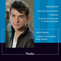 Cover of Telemann: Ouverture for Recorder, Fantasias & Concerto for Recorder & Viola da Gamba