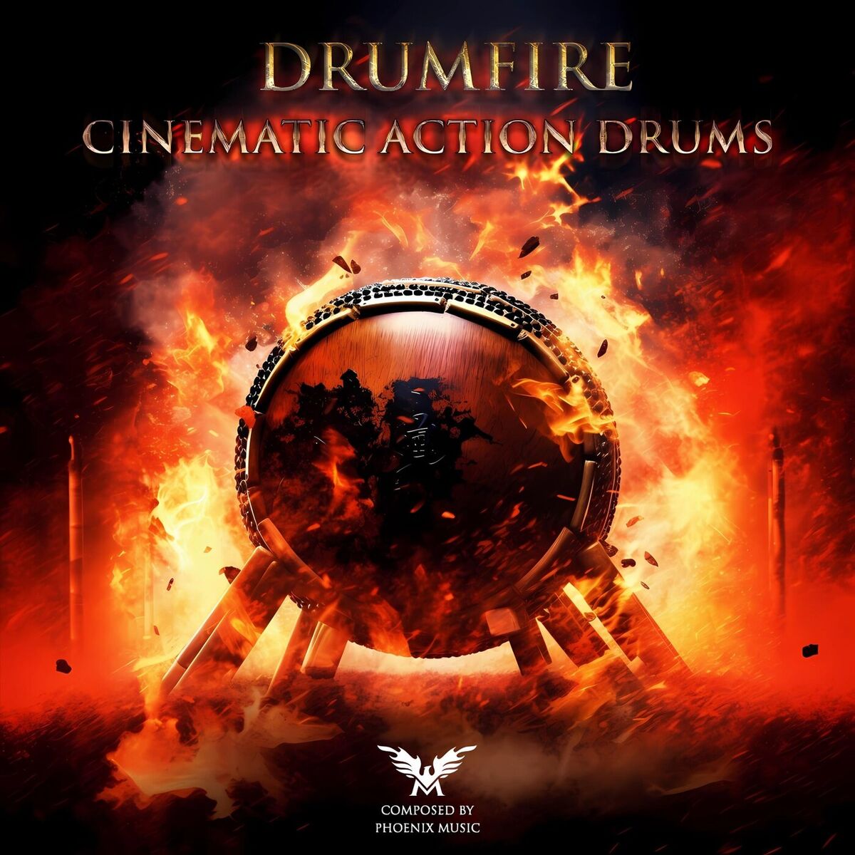 Album cover of Drumfire - Cinematic Action Drums