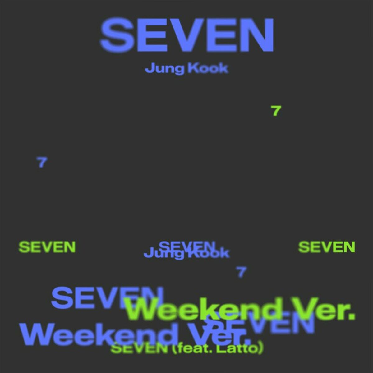 BTS Jungkook Official Seven Single CD / Weekday Ver