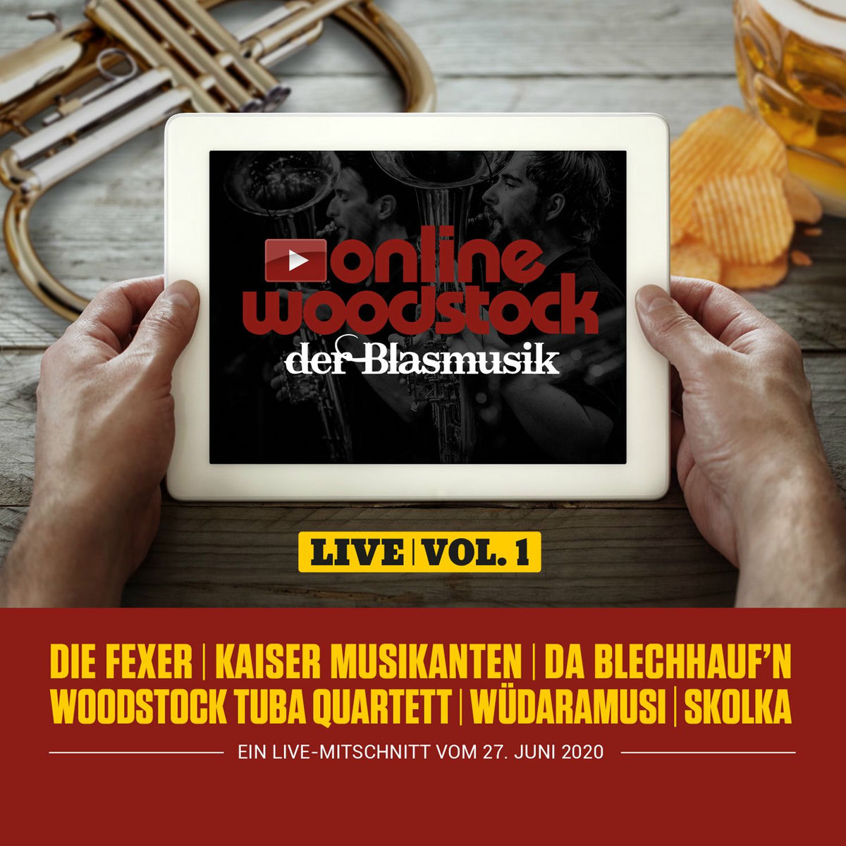 Album cover of Online Woodstock der Blasmusik Vol. 1 (Live)