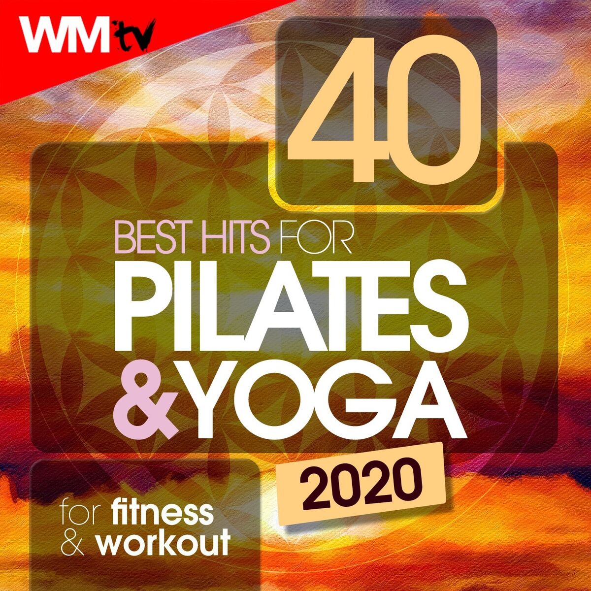 Album cover of 40 Best Hits For Pilates & Yoga 2020 For Fitness & Workout (Unmixed Compilation for Fitness & Workout 90 - 100 Bpm)
