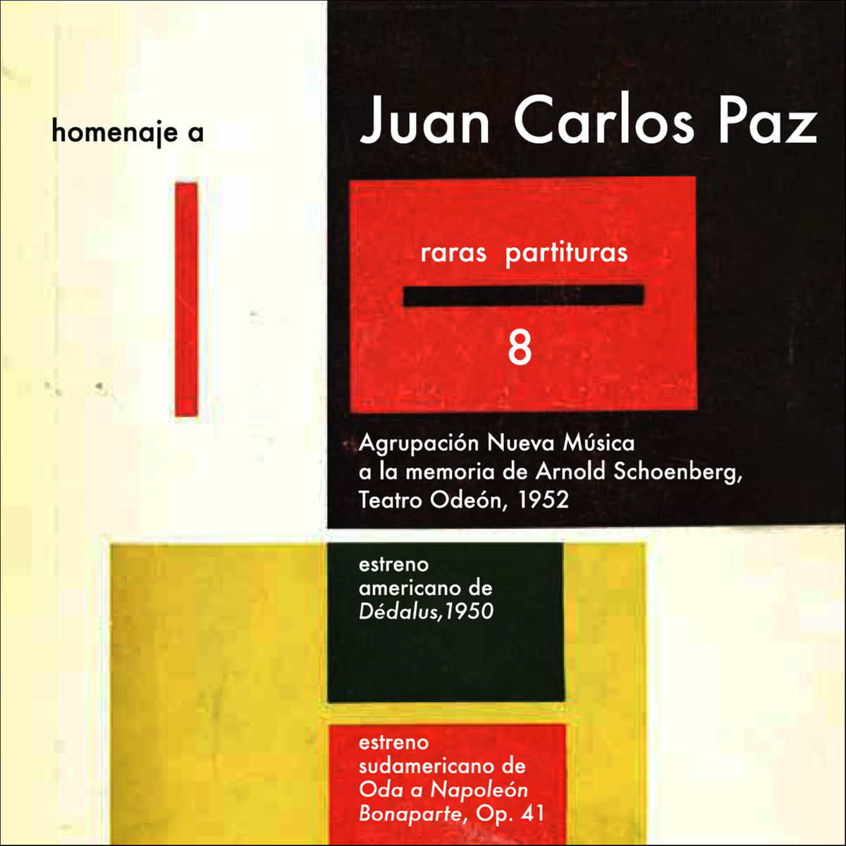 Album cover of Raras Partituras 8 - Homenaje a Juan Carlos Paz