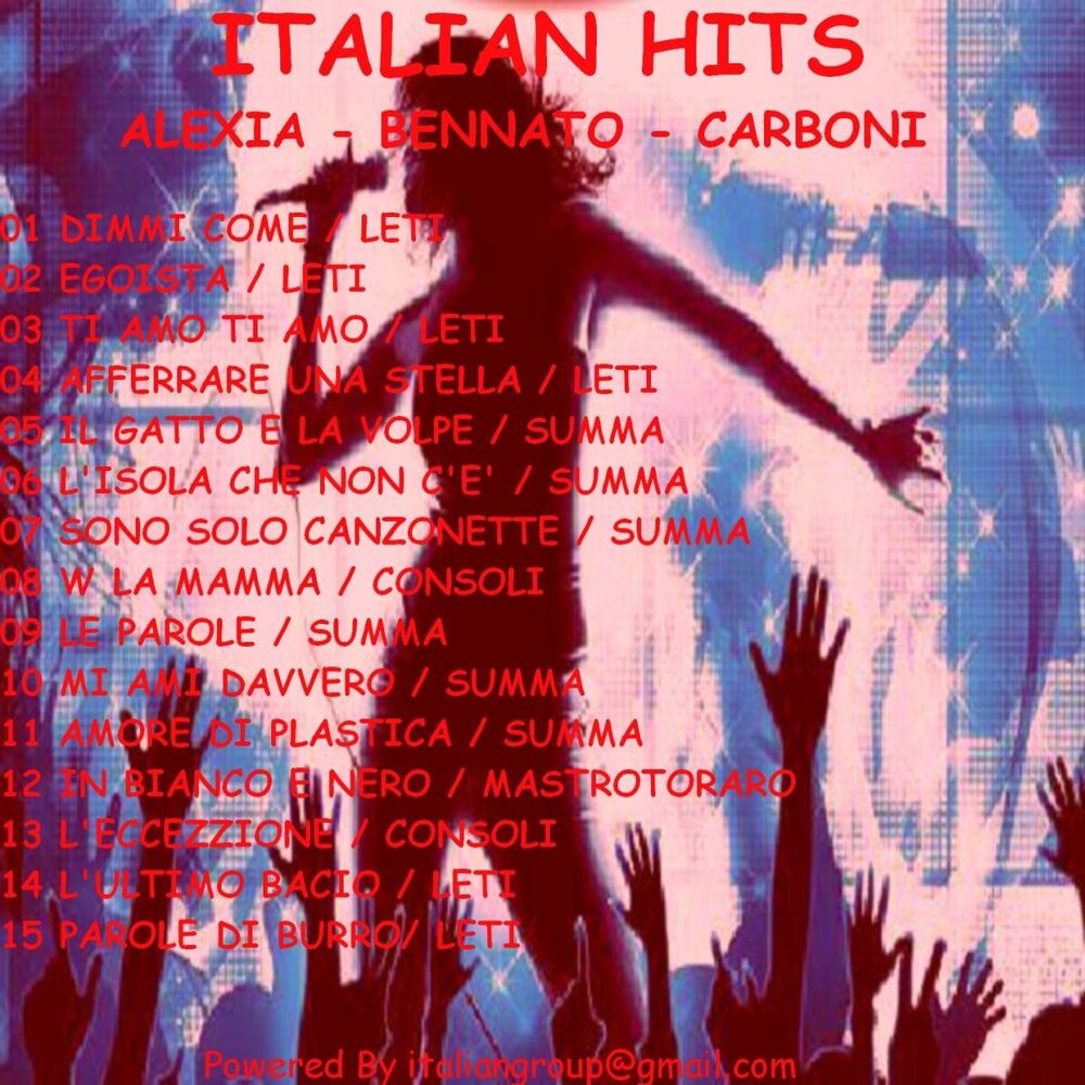 Picture of Italian Hits: Alexia - Bennato - Carboni - Consoli