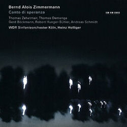 Cover of Zimmermann: Canto di speranza / Violin Concerto