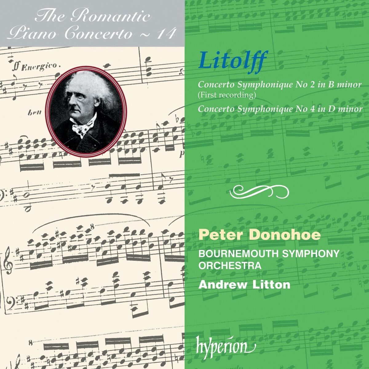 Album cover of Litolff: Concertos symphoniques Nos. 2 & 4 (Hyperion Romantic Piano Concerto 14)