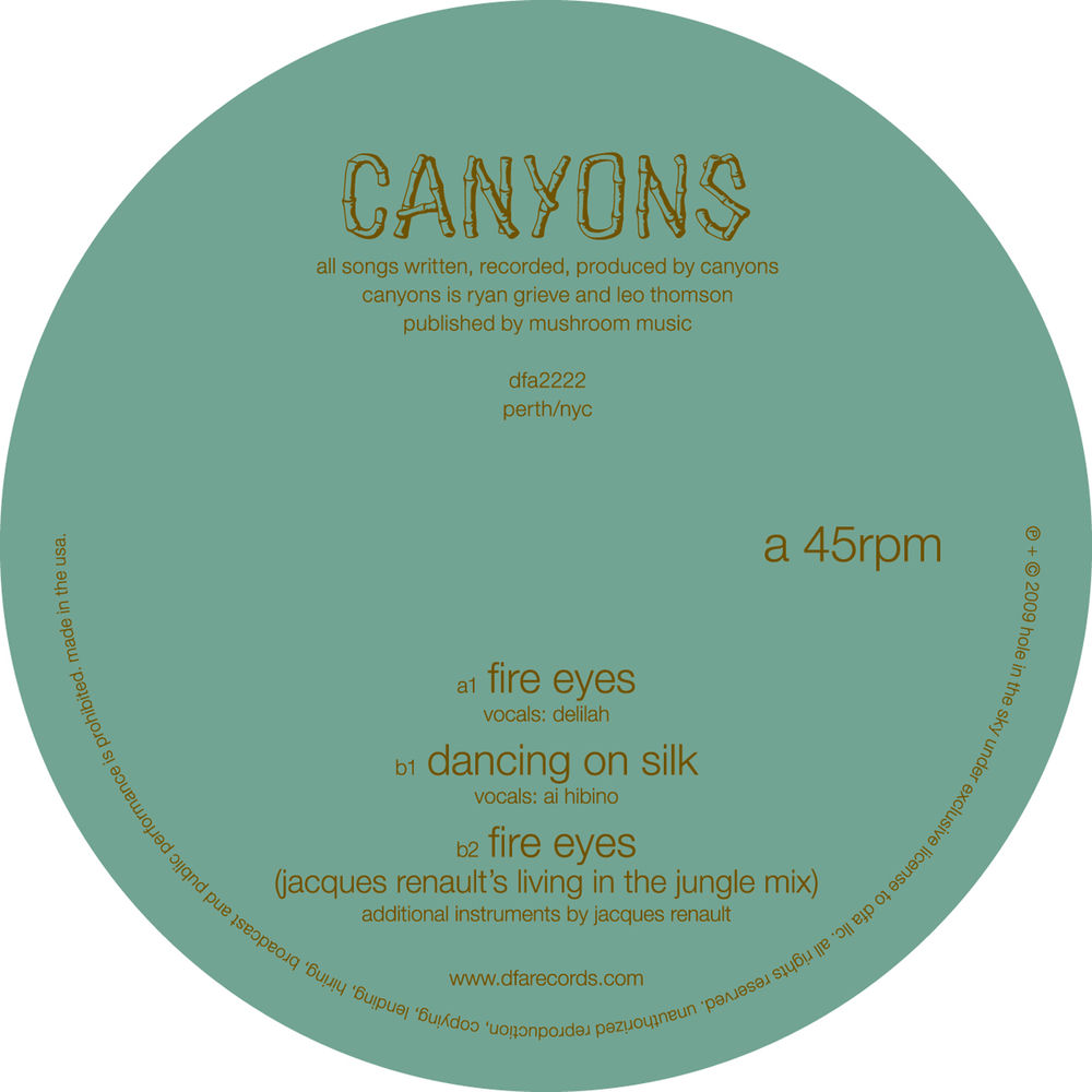 Album artwork for Dancing on Silk by Canyons