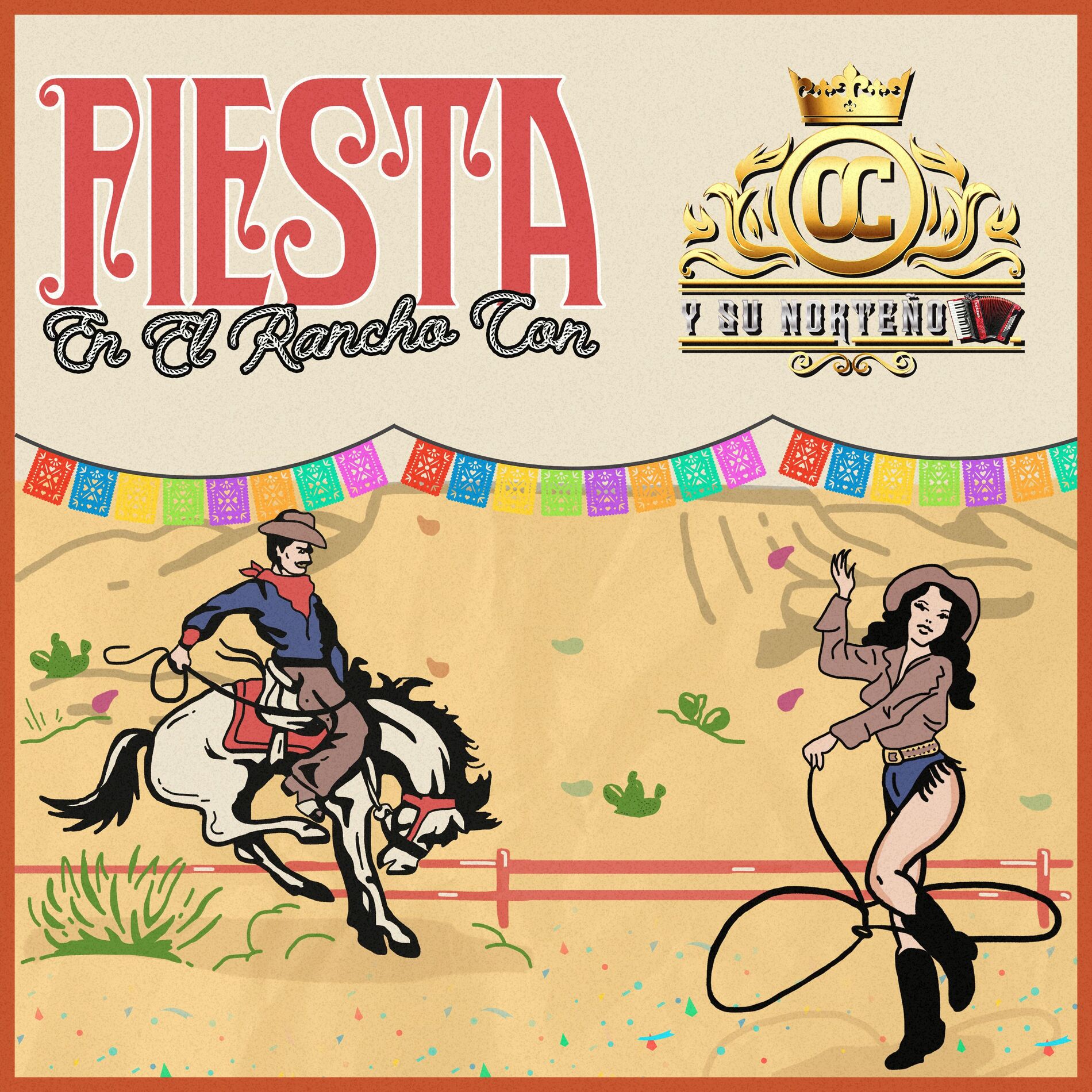 Album cover of Fiesta en el Rancho Con Omar Corona y Su Norteño