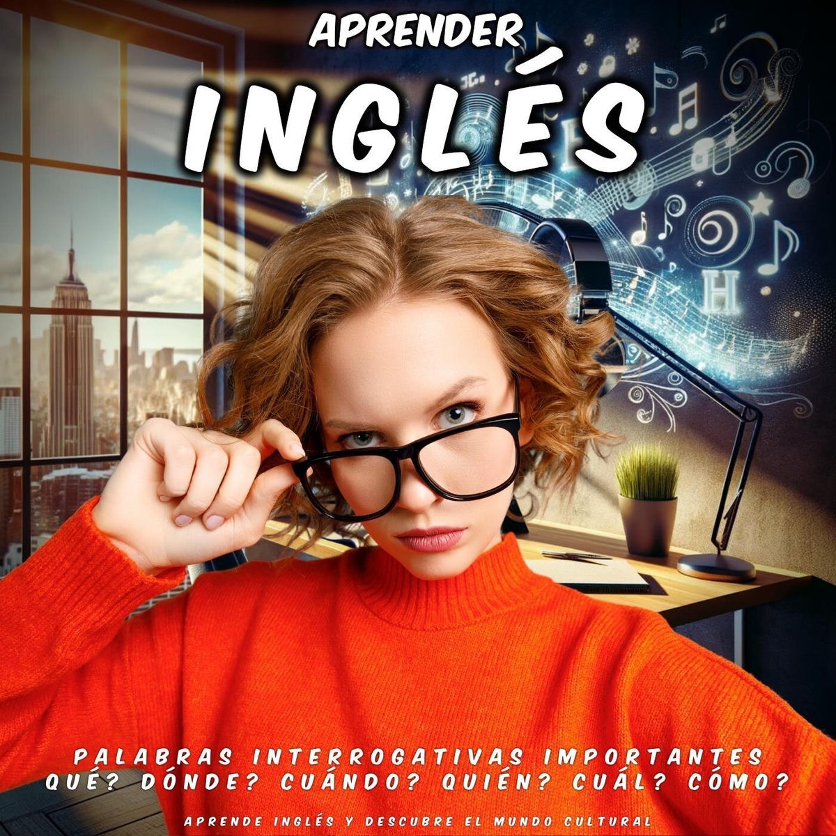 Album cover of Aprender Inglés: Palabras Interrogativas Importantes (Qué? Dónde? Cuándo? Quién? Cuál? Cómo?)