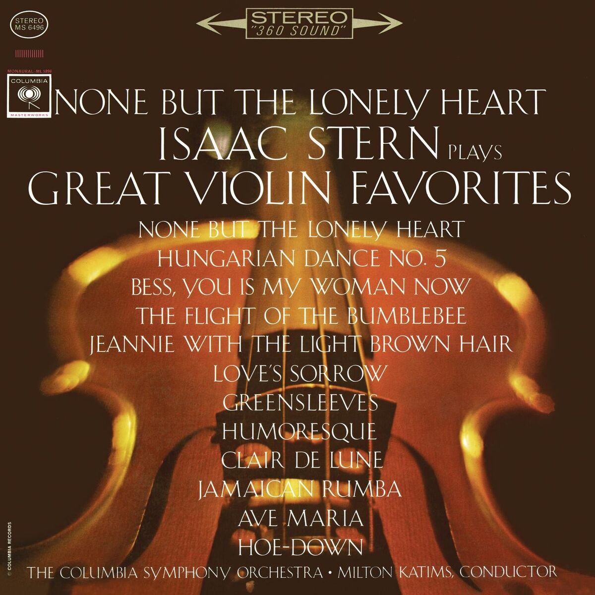 Album cover of None but the Lonely Heart - Isaac Stern Plays Great Violin Favorites