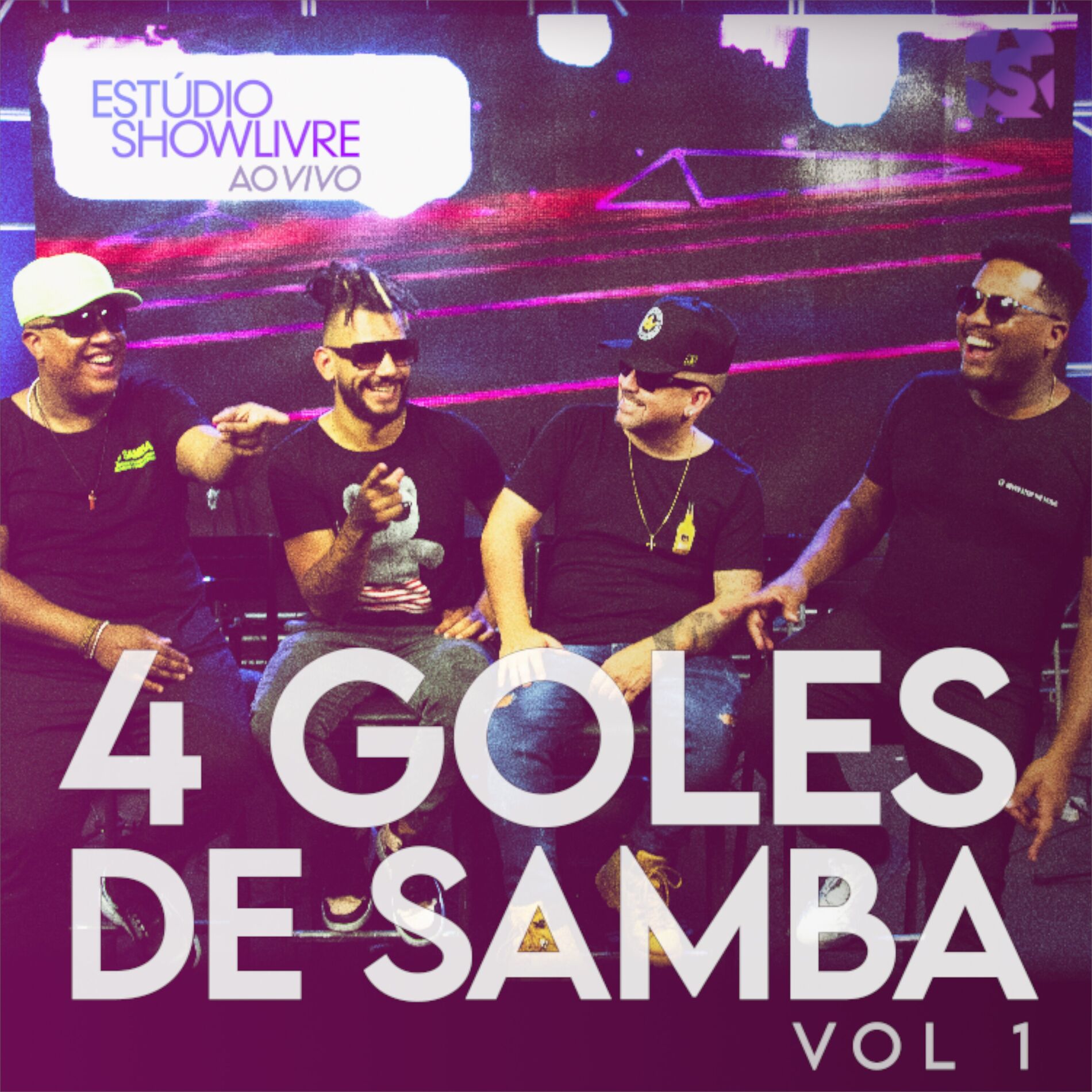 Album cover of 4 Goles de Samba no Estúdio Showlivre, Vol. 1 (Ao Vivo)