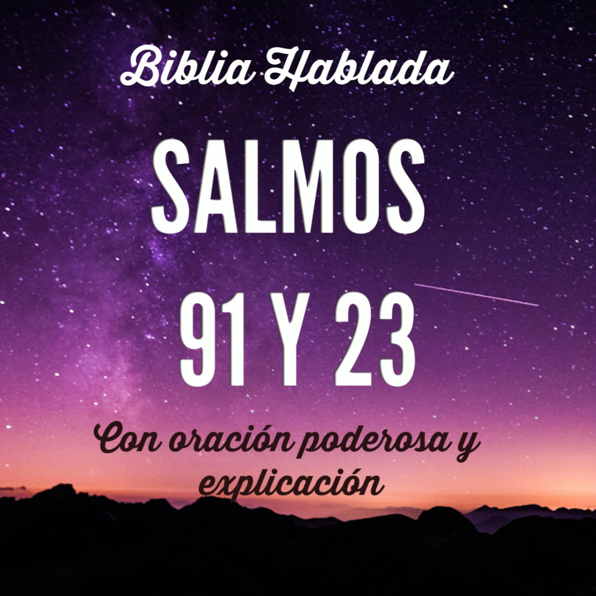 Album cover of Salmos 91 y 23 Biblia Hablada con Oración Poderosa y Explicación