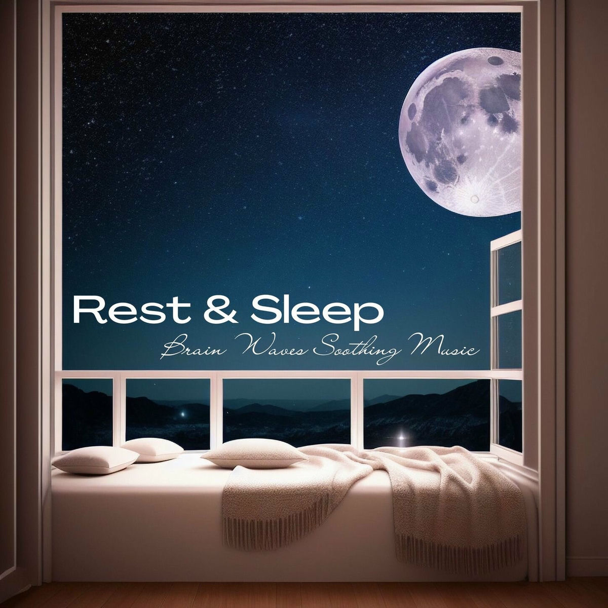 Album cover of Rest & Sleep: Brain Waves Soothing Music to Prepare Body and Mind for Sleeping
