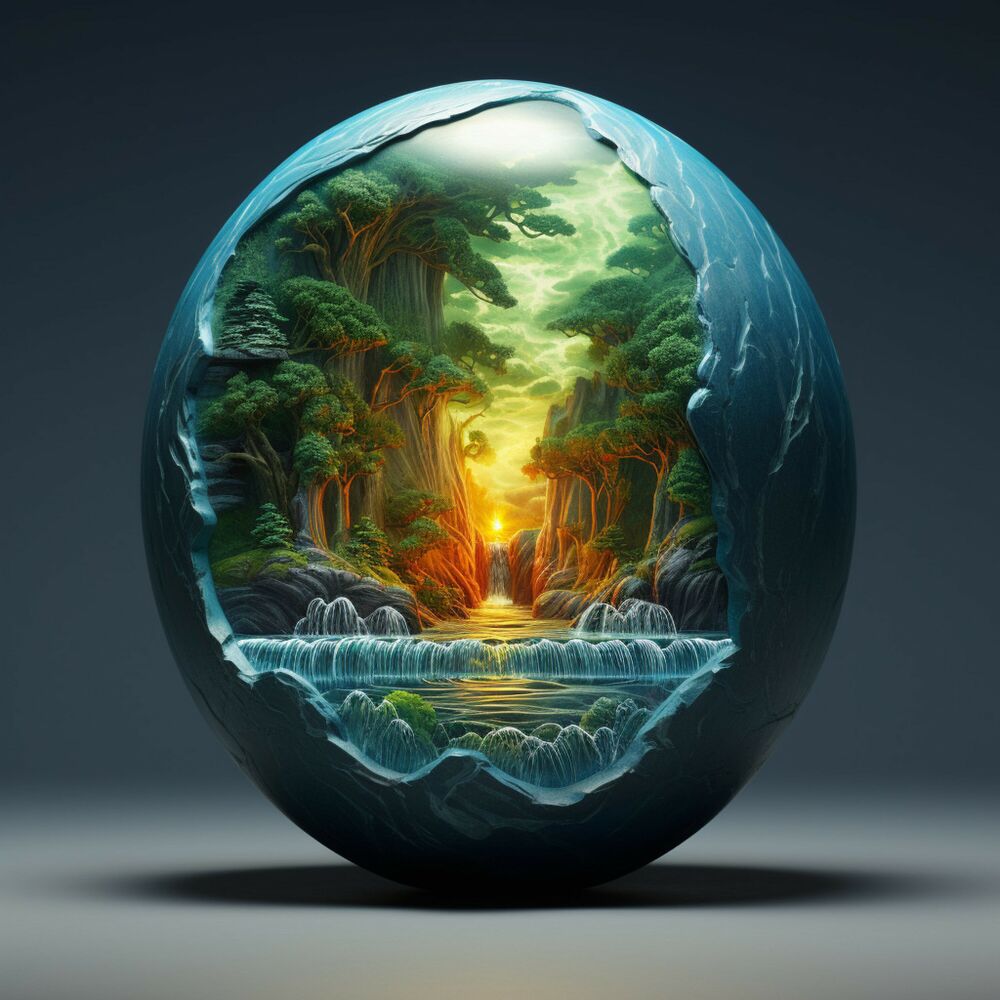 Picture of Ocean Waves: Echoes of Stillness