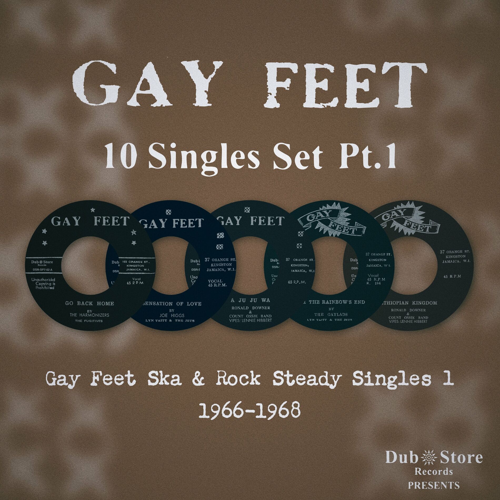 Album cover of Gay Feet Ska & Rock Steady Singles 1: 1966-1968 - 10 Singles Set