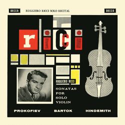 Cover of Bartók: Violin Sonata; Stravinsky: Elégie; Prokofiev: Violin Sonata; Hindermith: Violin Sonata, Op. 31 Nos. 1 & 2 (Ruggiero Ricci: Complete Decca Recordings, Vol. 12)