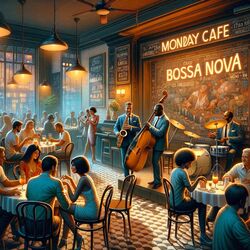 Cover of Monday's Jazz Cafe: Bossa Nova Jazz Sounds