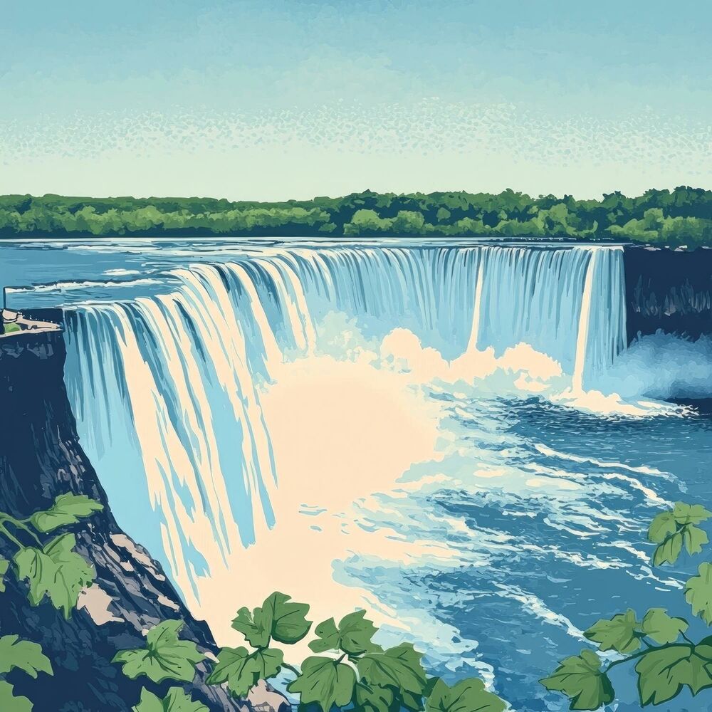 Picture of Surreal Streams: Tranquilizing Tunes of Waterfalls