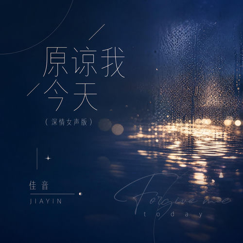 原谅我今天 (深情女声版)