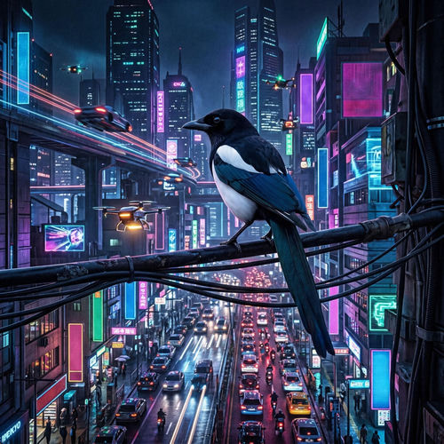 Black Billed Magpie (Nakedverse Remix) artwork