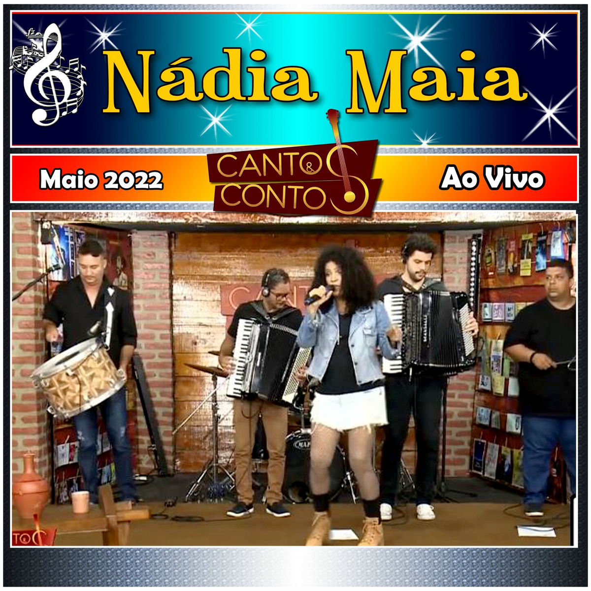 Album cover of Cantos & Contos Com Nádia Maia Ao Vivo - Maio 2022