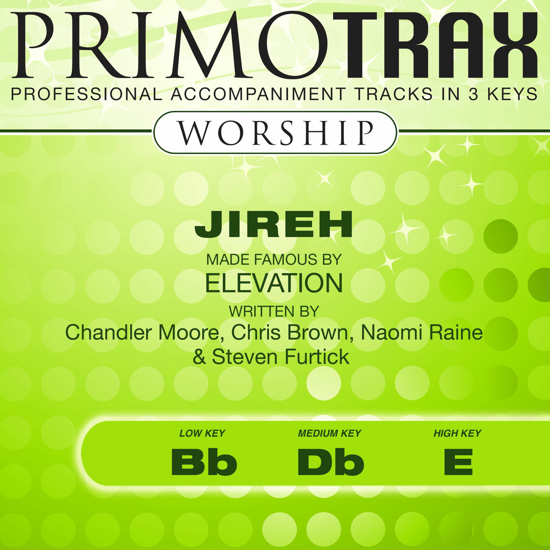Album cover of Jireh (made famous by Elevation) [Worship Primotrax] [Performance Tracks]