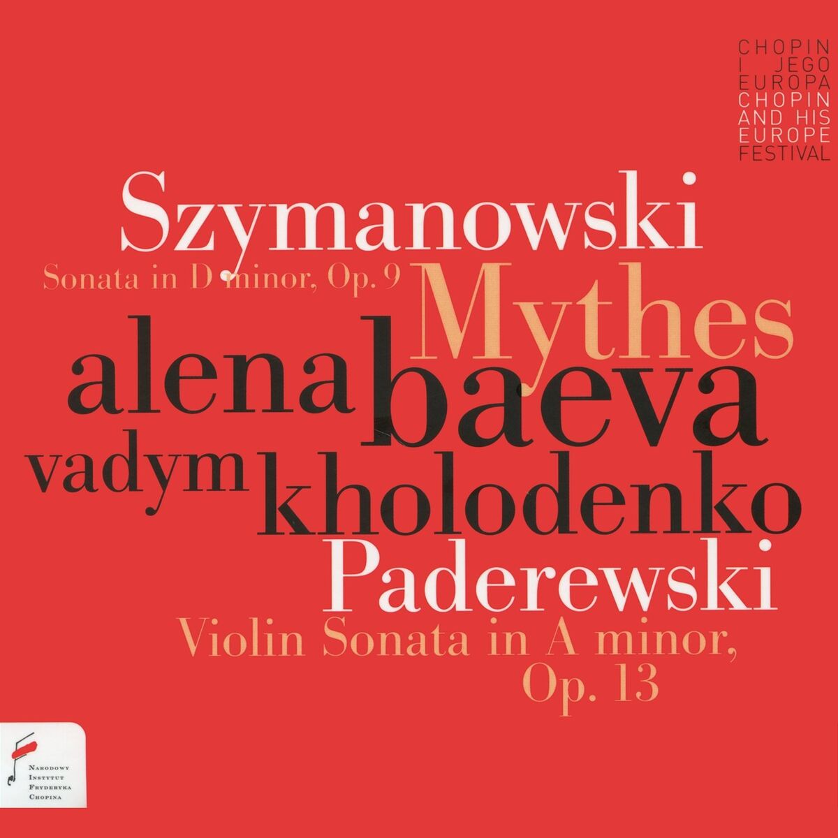 Album cover of Szymanowski: Mythes / Paderewski: Violin Sonata in a Minor, Op. 13