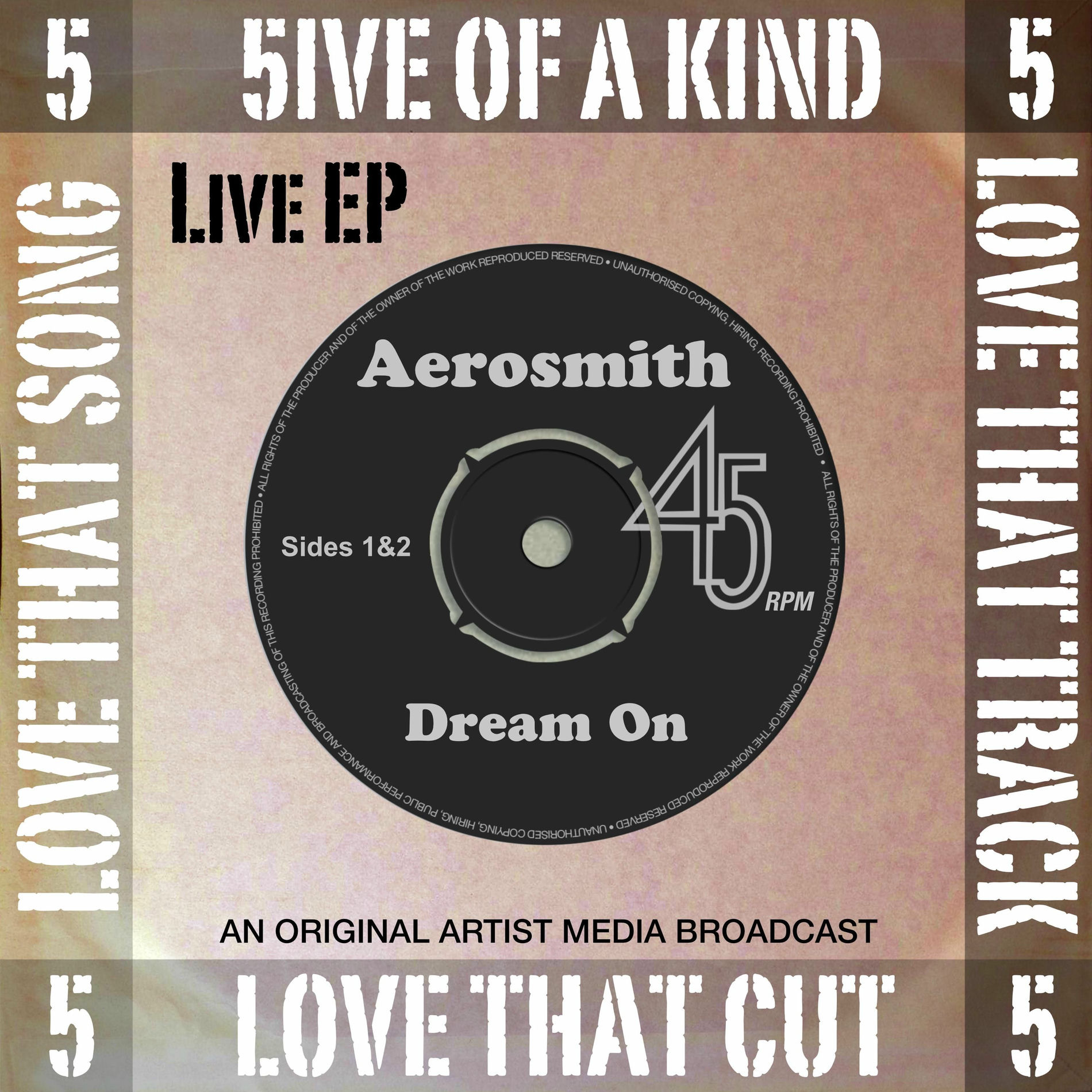 Album cover of 5ive of a Kind - Dream On (Live)