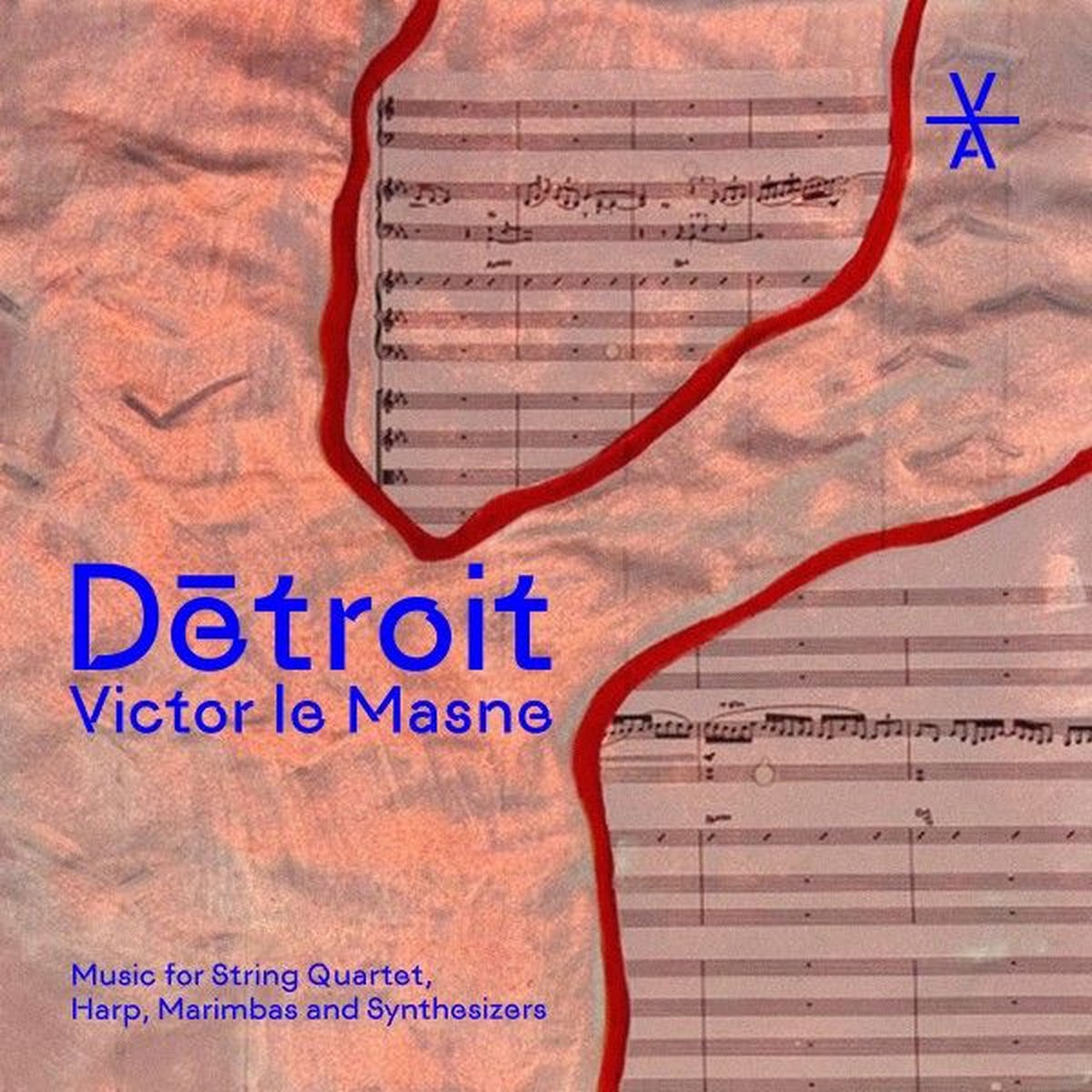 Album cover of Dētroit (Music for String Quartet, Harp, Marimbas and Synthesizers)