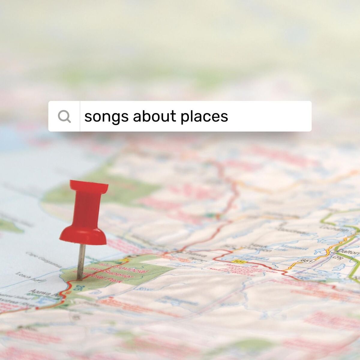 Album cover of songs about places