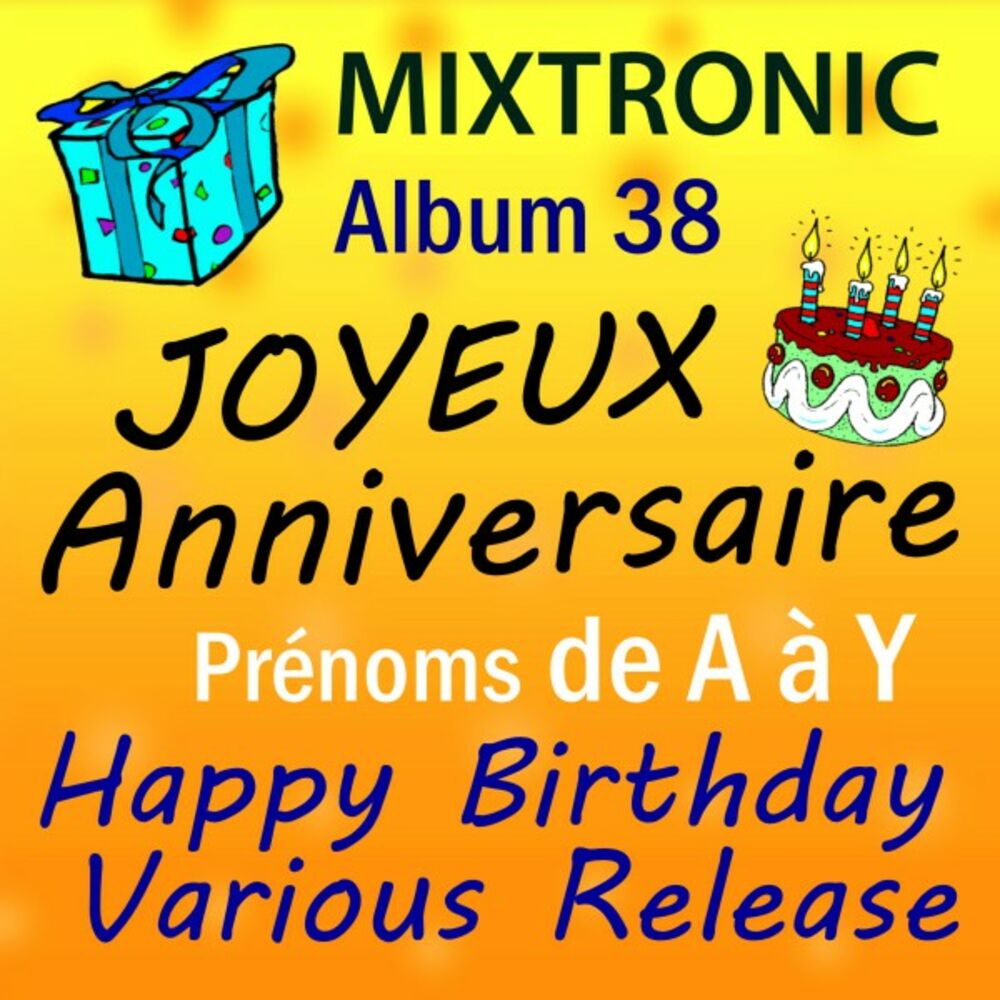 Picture of Joyeux Anniversaire Prénoms de A à Z Album 38
