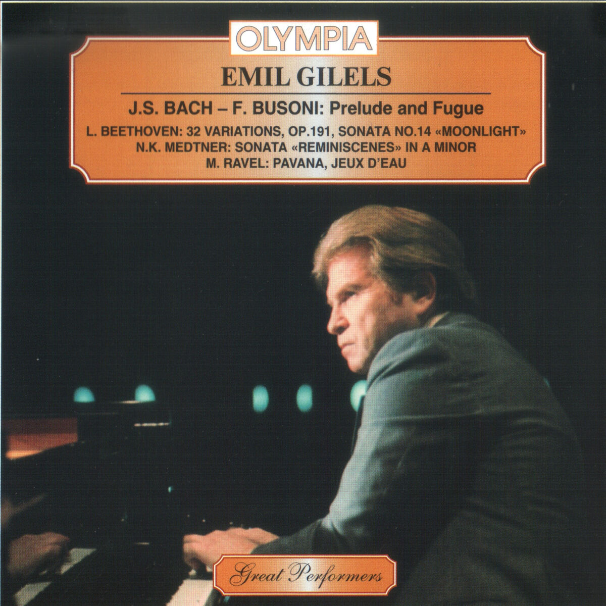 Album cover of Bach-Busoni, Beethoven, Medtner & Ravel: Piano Works