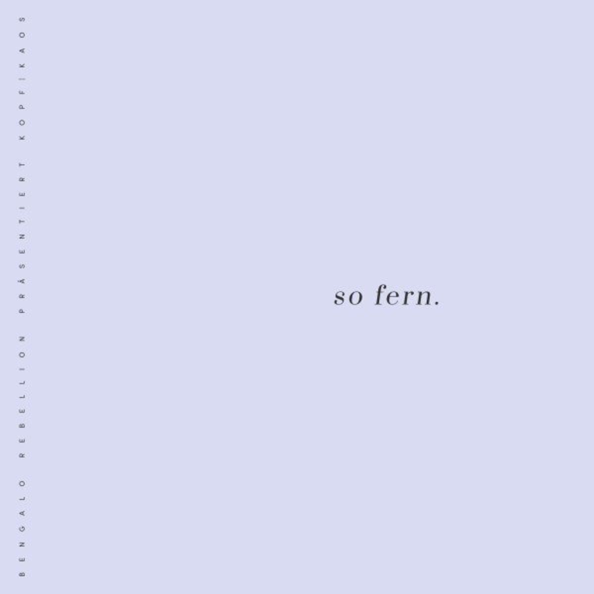Album cover of So fern