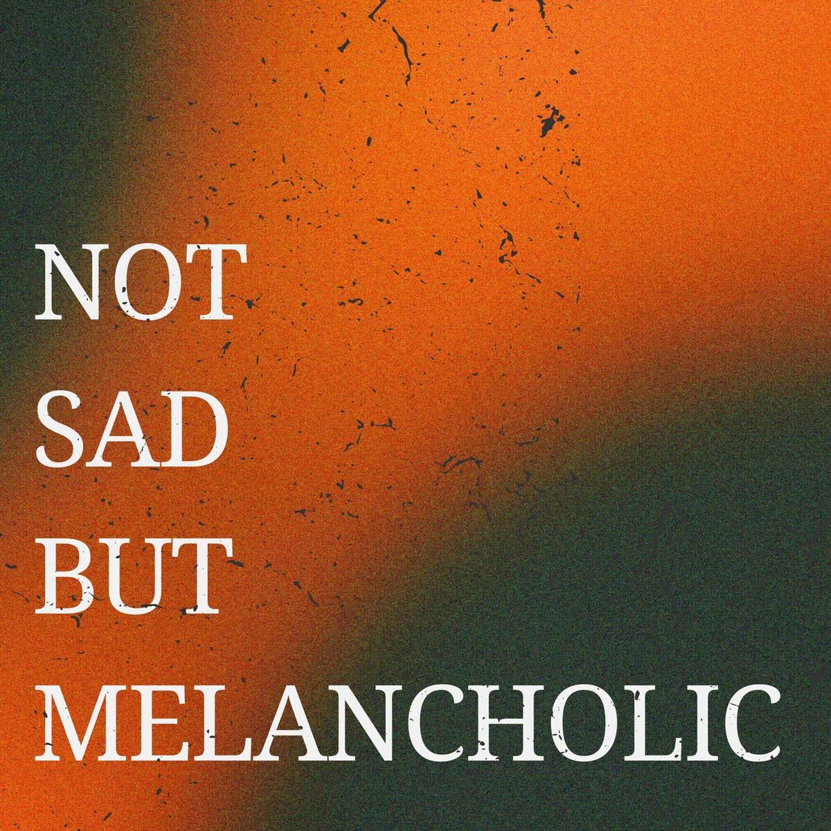 Album cover of Not Sad But Melancholic