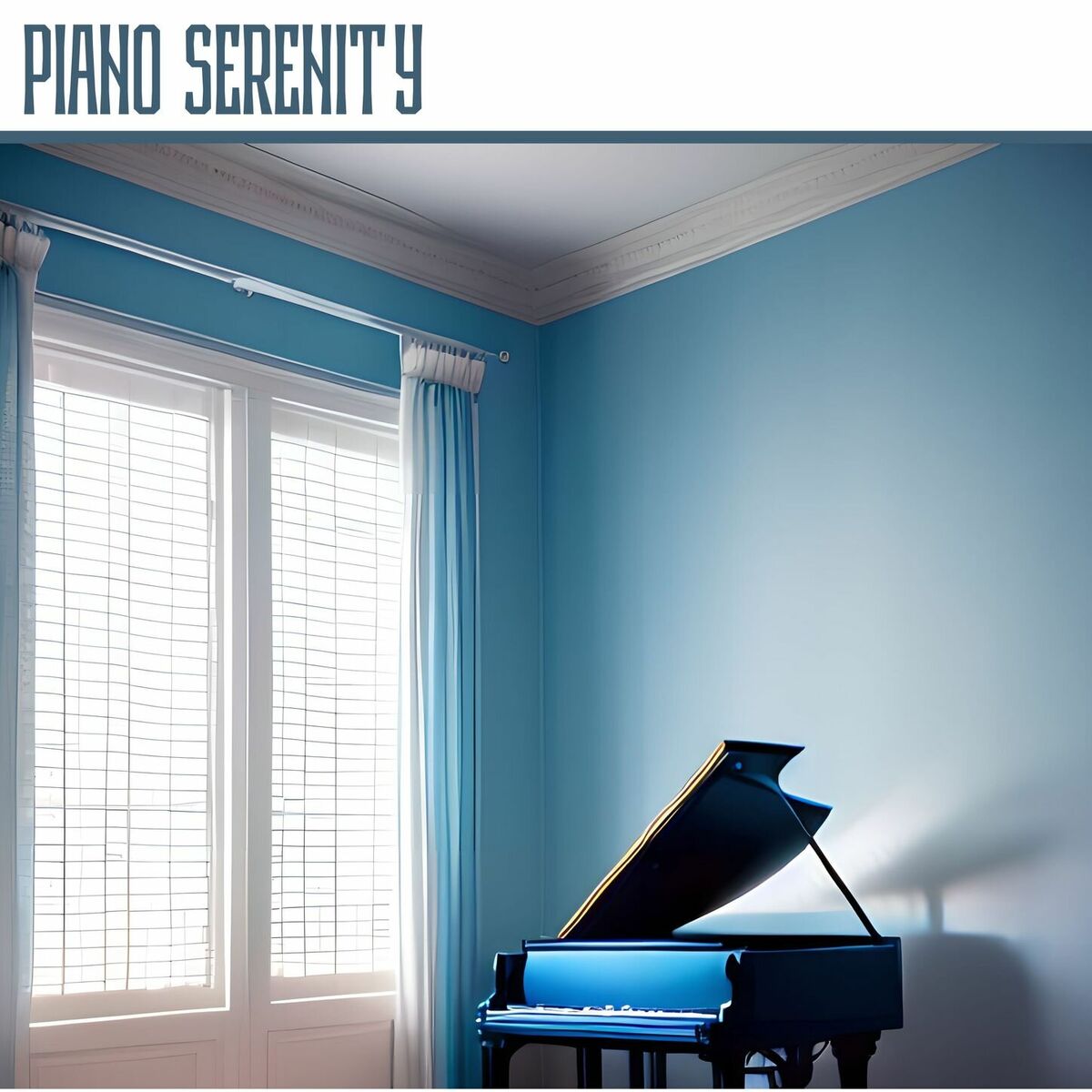 Album cover of Piano Serenity: The Ultimate Stress Relief Album with Soothing Piano Music