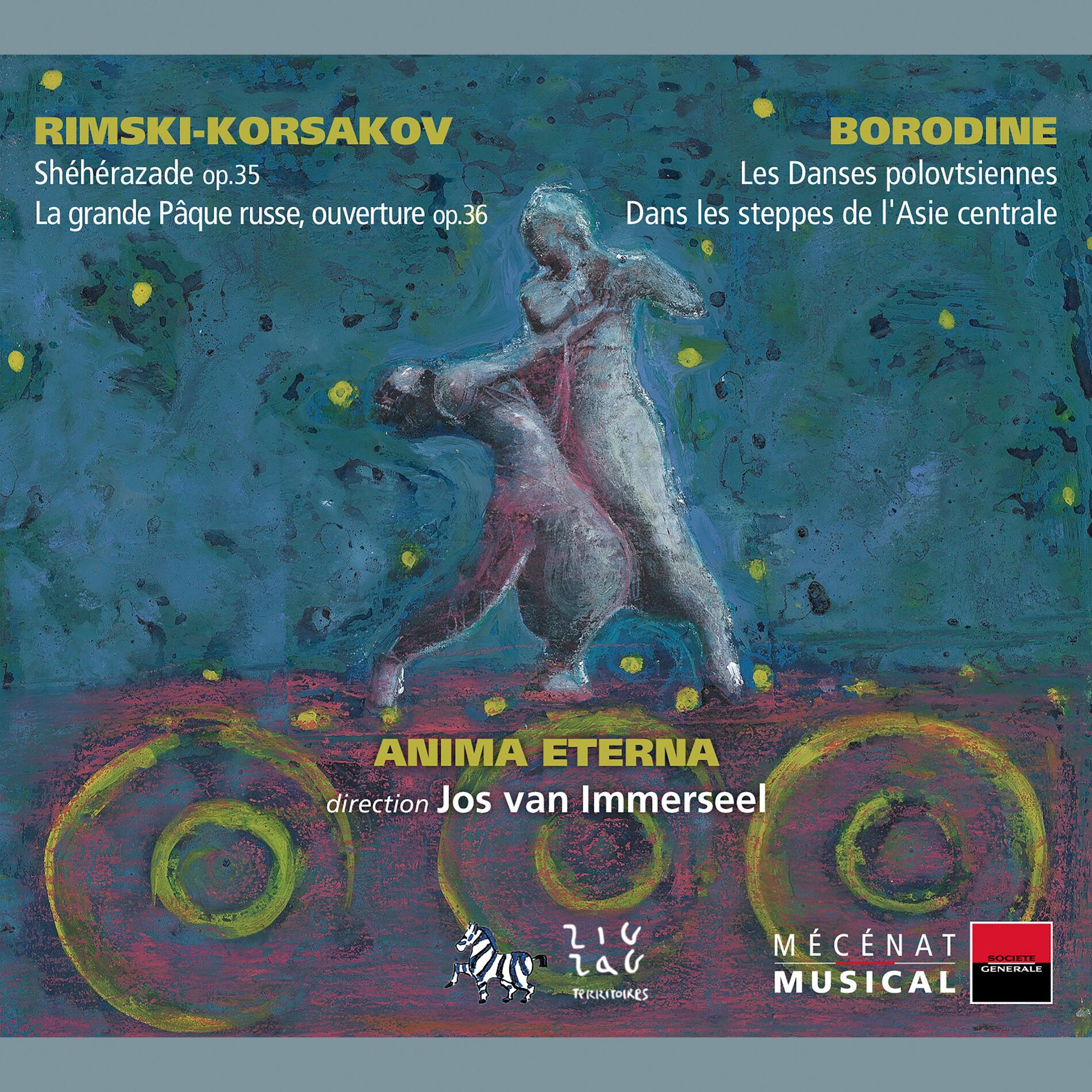Album cover of Rimski-Korsakov: Shéhérazade & La grande Pâque Russe - Borodine: Les Danses polovtsiennes & Dans les steppes de l'Asie Centrale