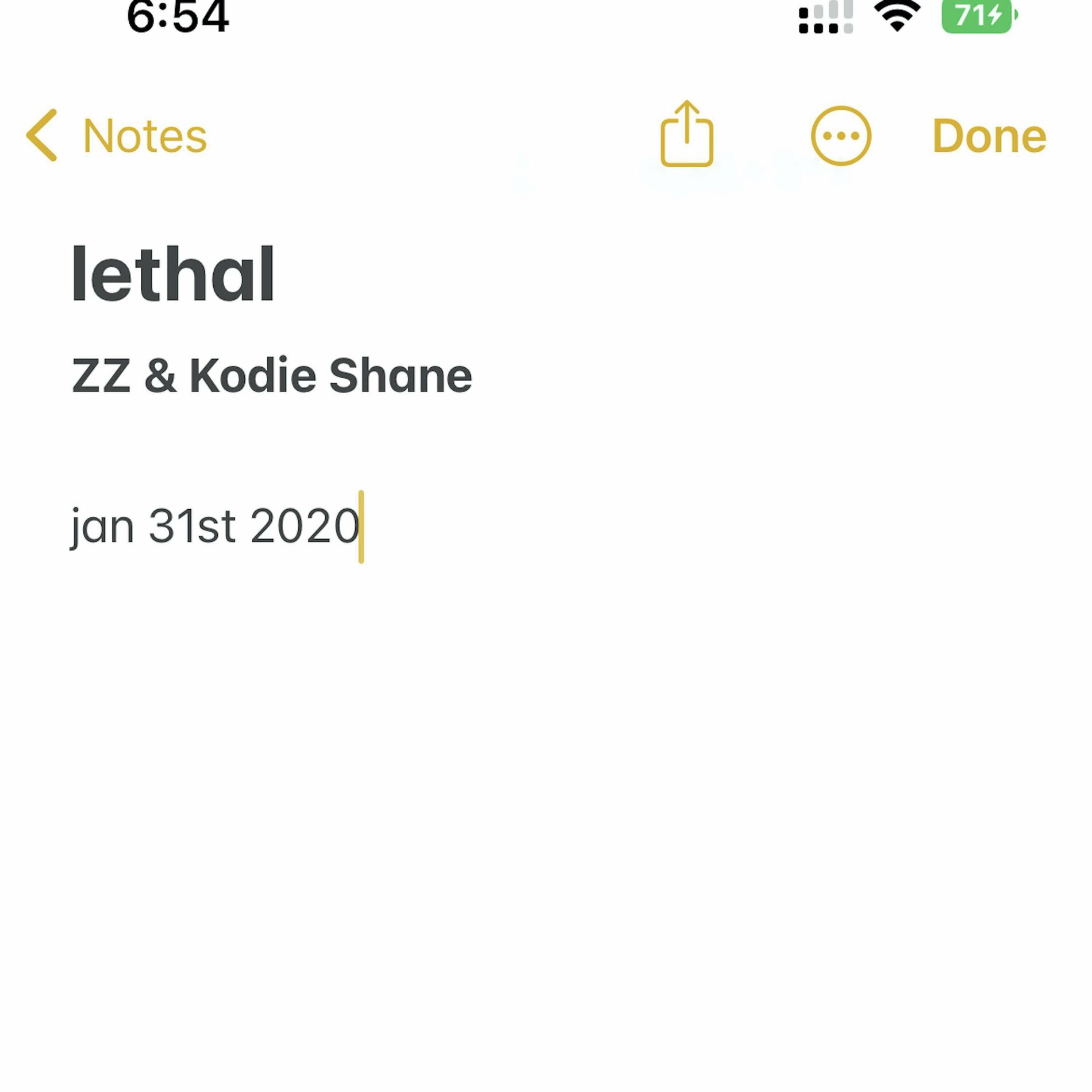 Album cover of lethal (feat. Kodie Shane)