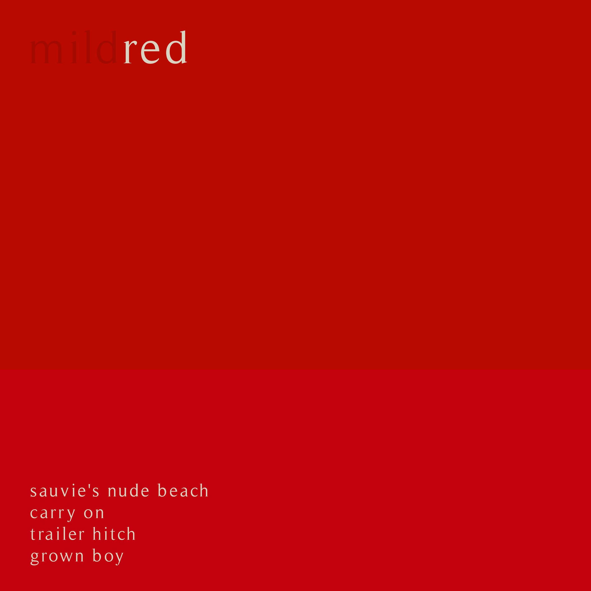 Album cover of red