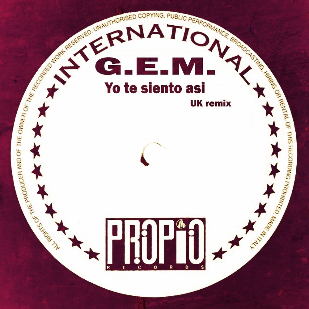 Picture of Yo Te Siento Asi (Uk Remix)