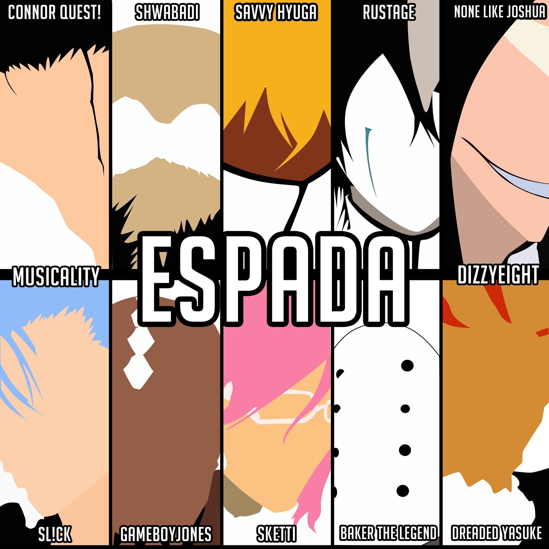 Album cover of Espada (Bleach) [feat. Sl!ck, Gameboyjones, Shwabadi, Dreaded Yasuke, Savvy Hyuga, Connor Quest!, Rustage, Sketti, Baker the Legen