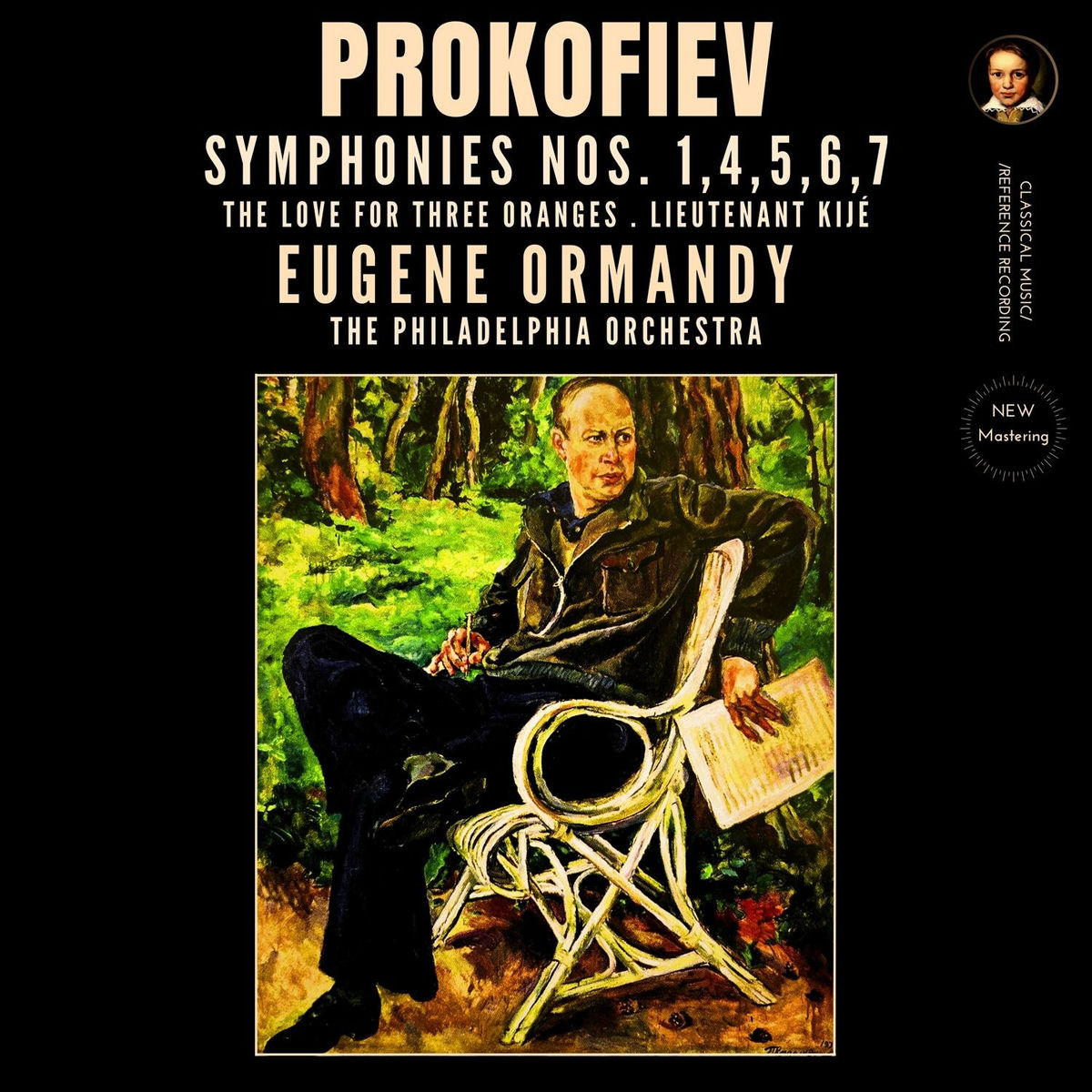 Album cover of Prokofiev: Symphonies Nos. 1,4,5,6,7, The Love for Three Oranges, Lieutenant Kijé by Eugene Ormandy (2024 Remastered, Philadelphia 1953-1963)
