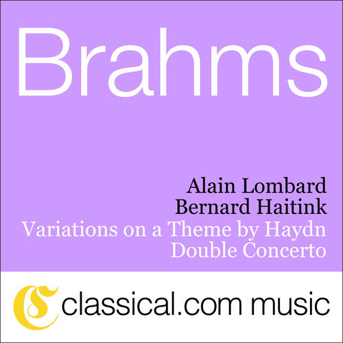 Johannes Brahms, Double Concerto For Violin And Violoncello In A Minor, Op. 102 음반 표지