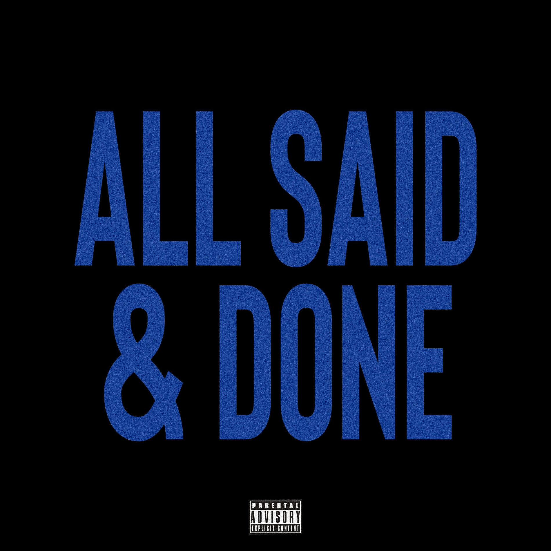 Album cover of ALL SAID & DONE