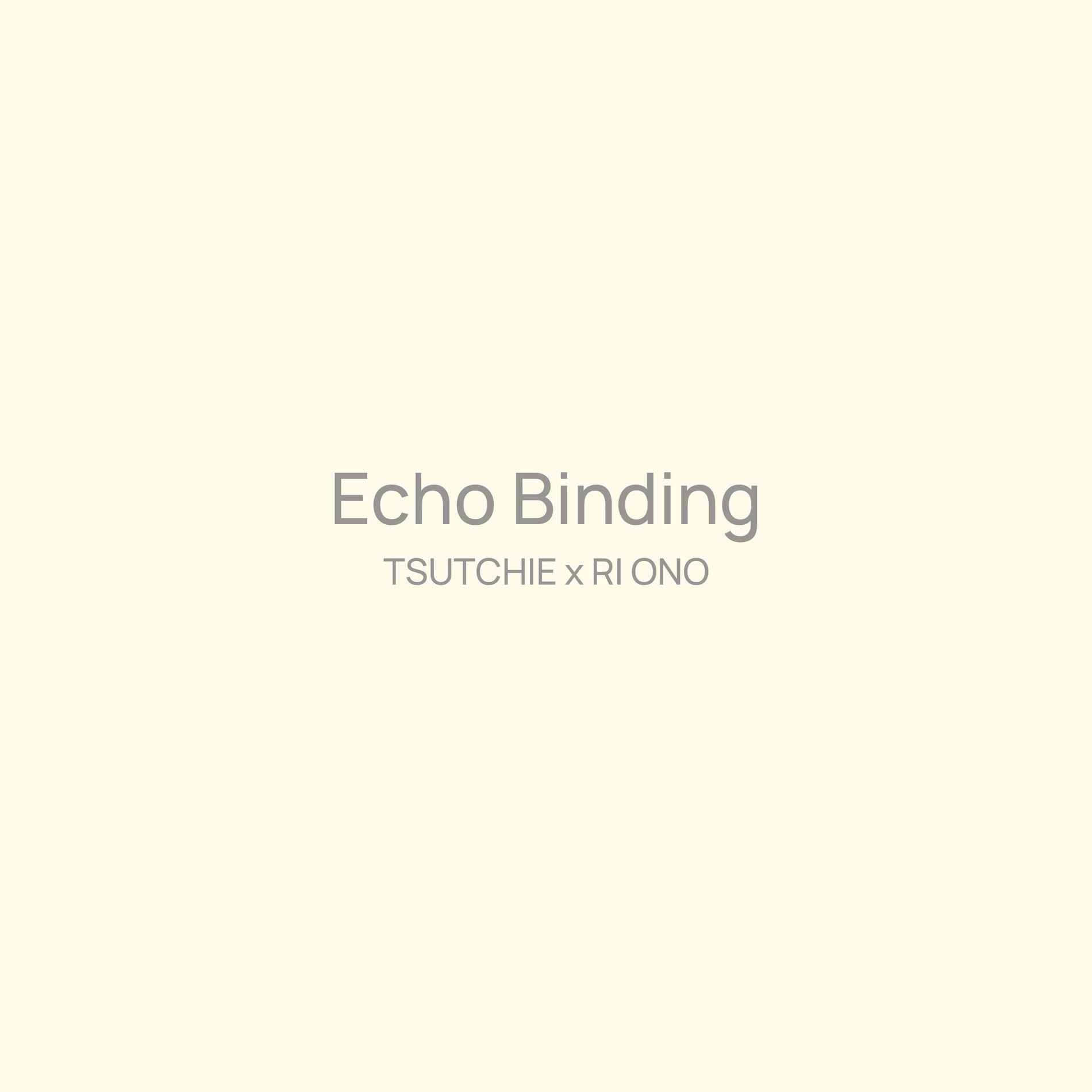 Album cover of Echo Binding