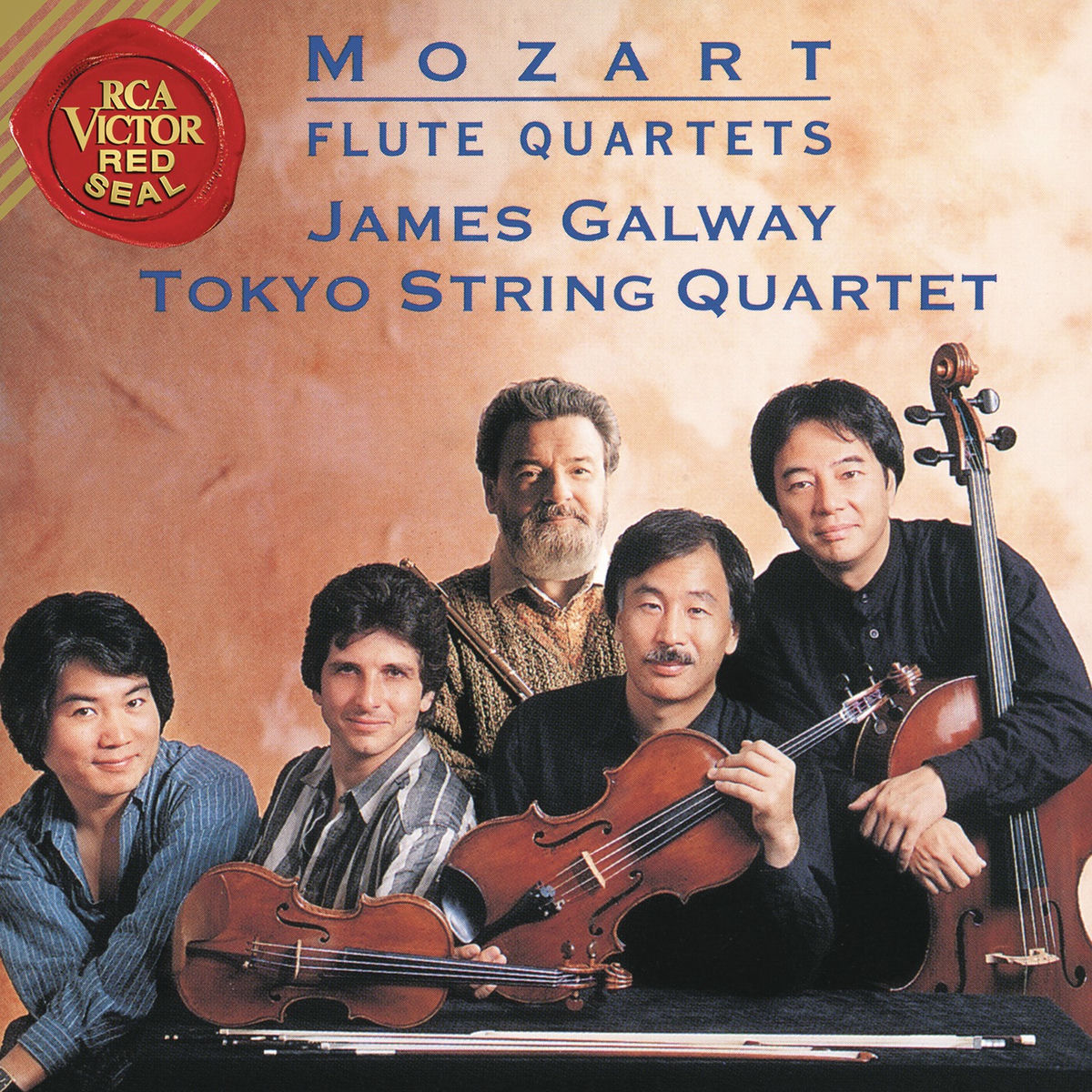 Album cover of James Galway and Tokyo String Quartet Play Mozart Flute Concertos