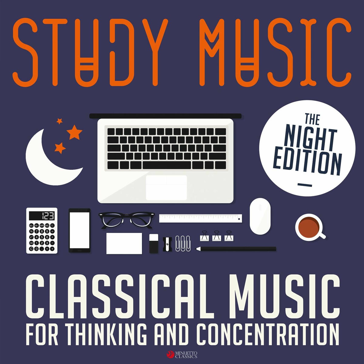 Album cover of Study Music: Classical Music for Thinking and Concentration (The Night Edition)