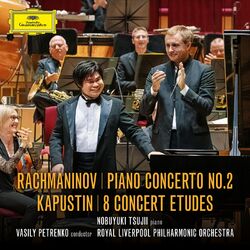 Cover of Rachmaninoff: Piano Concerto No. 2 in C Minor, Op. 18 / Kapustin: 8 Concert Etudes, Op. 40