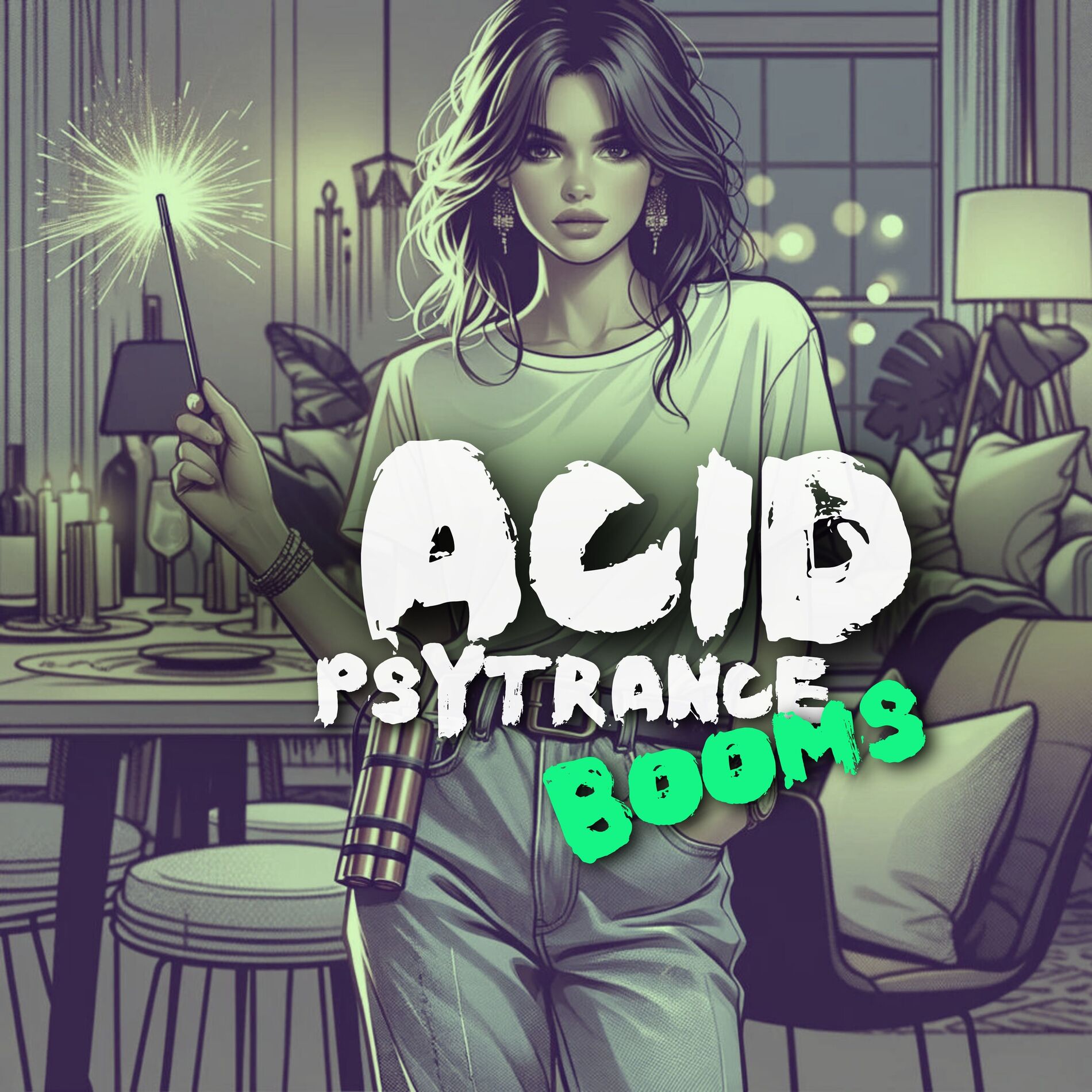 Album cover of Acid Psytrance Booms: Progressive Acid Trance Party Mix